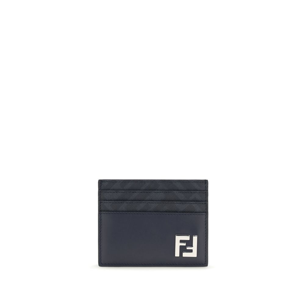 Fendi Blue Leather Wallet Fendi