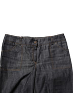BENCIVENGA Black Cotton Mid Waist Skinny Denim Trouser Jeans BENCIVENGA