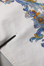 Versace Jeans Couture White Floral Print Skinny Denim Jeans Versace Jeans Couture