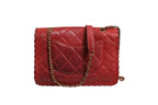 Chanel Mini Flap Bag Lambskin Braided Calfskin Gold Tone Metal Chanel