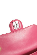Chanel Pink Quilted Lambskin Leather Classic Square Mini Flap Bag Chanel