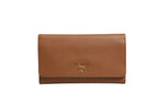 Prada Brown and Gold Wallet Strap Prada