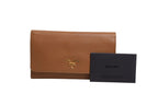 Prada Brown and Gold Wallet Strap Prada