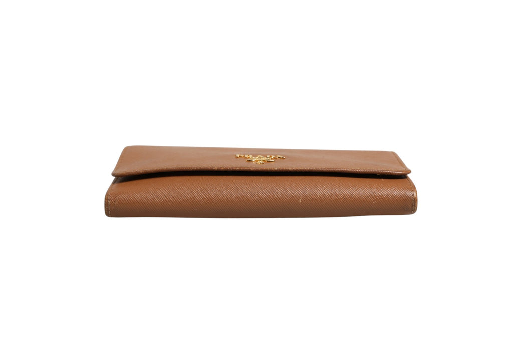 Prada Brown and Gold Wallet Strap Prada