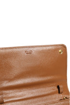 Prada Brown and Gold Wallet Strap Prada