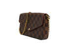 Louis Vuitton Damier Ebene Pochette Felice Chain Wallet Louis Vuitton