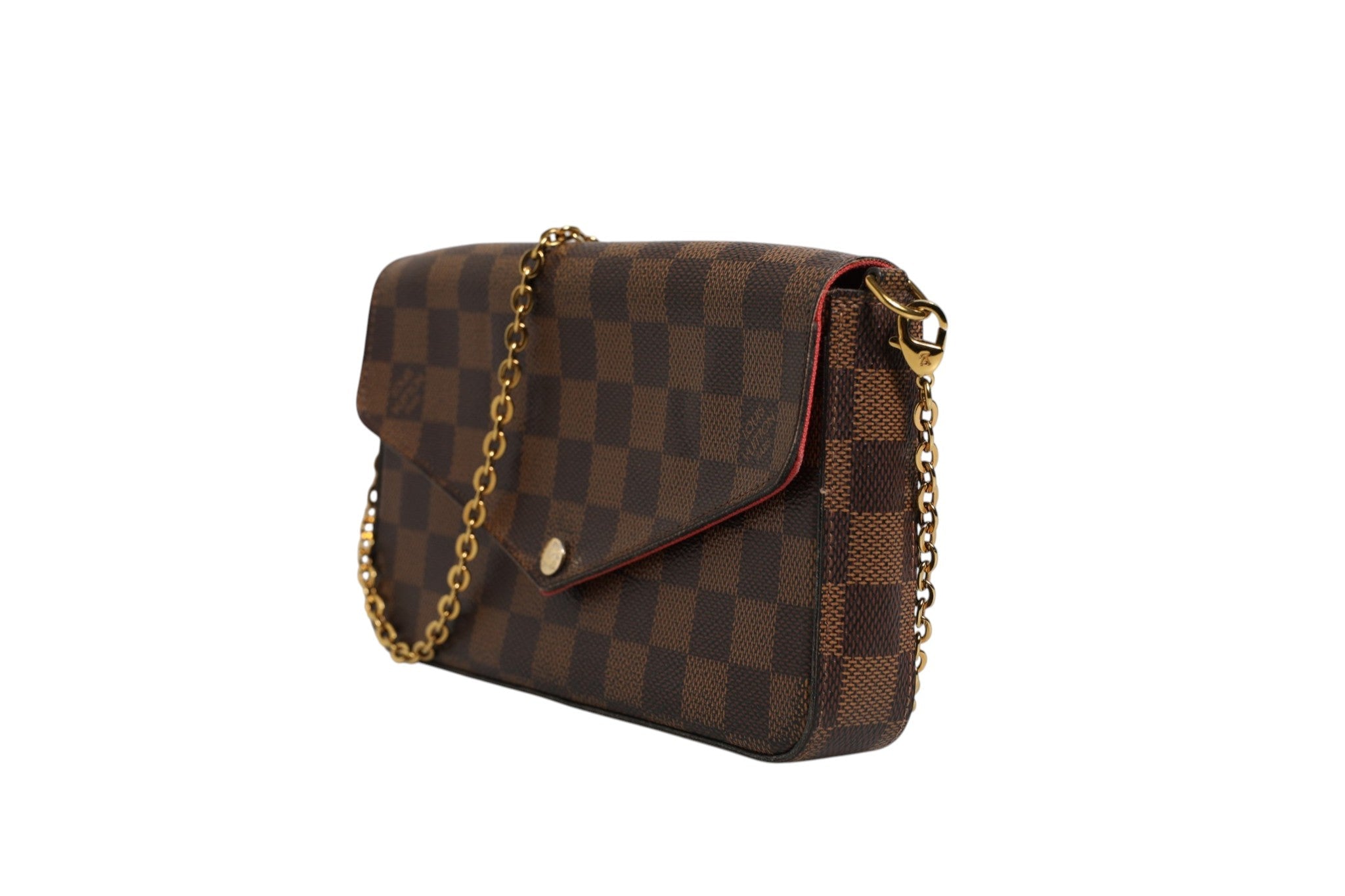 Louis Vuitton Damier Ebene Pochette Felice Chain Wallet Louis Vuitton