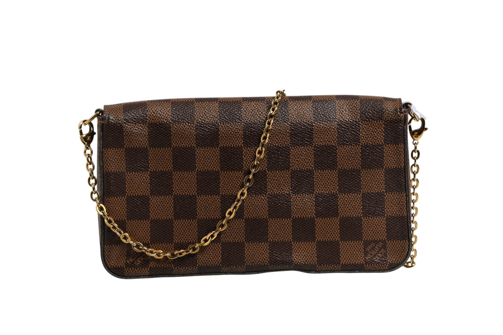 Louis Vuitton Damier Ebene Pochette Felice Chain Wallet Louis Vuitton