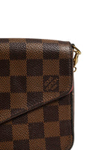 Louis Vuitton Damier Ebene Pochette Felice Chain Wallet Louis Vuitton