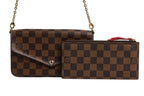 Louis Vuitton Damier Ebene Pochette Felice Chain Wallet Louis Vuitton
