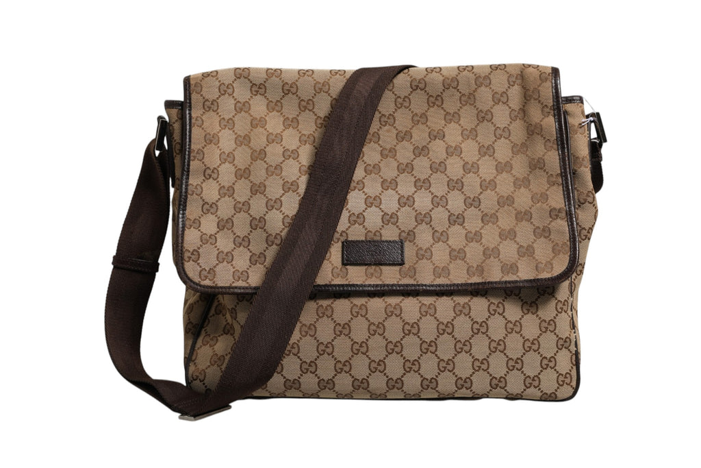 Gucci GG Canvas Flap Messenger Bag Gucci
