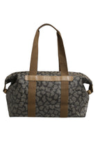 Saint Laurent Green and Brown Pattern Canvas Duffel Bag Saint Laurent