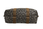 Saint Laurent Green and Brown Pattern Canvas Duffel Bag Saint Laurent