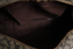 Saint Laurent Green and Brown Pattern Canvas Duffel Bag Saint Laurent