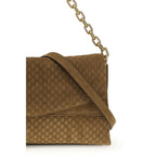 Gucci Brown Suede Leather Handbag Gucci