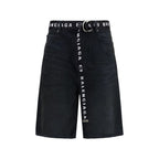 Balenciaga Black Cotton Bermuda Shorts Balenciaga