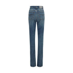 Balenciaga Blue Cotton High-Waisted Jean Balenciaga