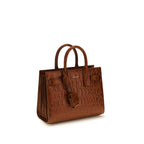 Saint Laurent Brown Calf Leather Bos Taurus Handbag Saint Laurent