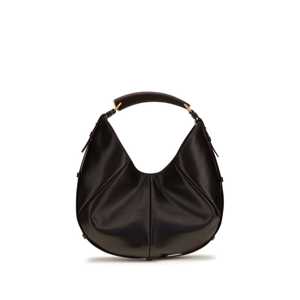 Saint Laurent Brown Calf Leather Bos Taurus Shoulder Bag Saint Laurent