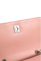 Chanel Small Classic Double Flap Bag Light Pink Chevron Chanel