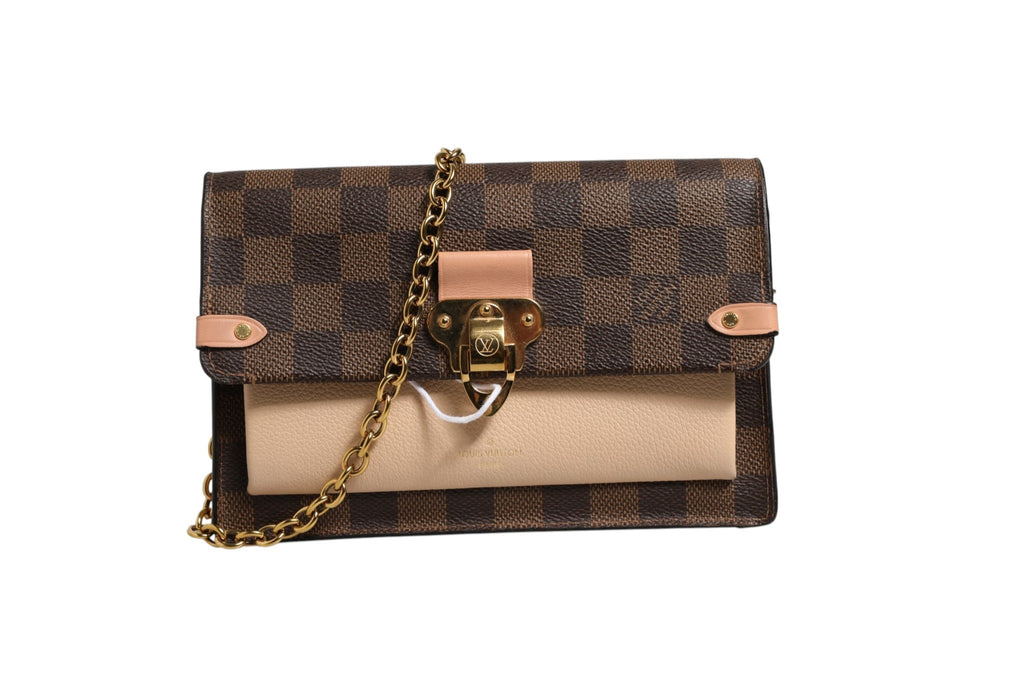 Louis Vuitton Damier Ebene Vavin Chain Wallet Louis Vuitton