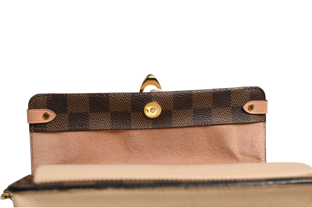 Louis Vuitton Damier Ebene Vavin Chain Wallet Louis Vuitton