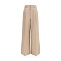 Balenciaga Beige Cotton Flared Pants Balenciaga
