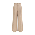 Balenciaga Beige Cotton Flared Pants Balenciaga