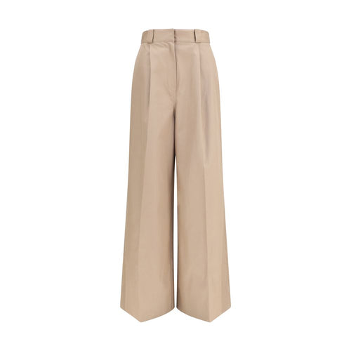 Balenciaga Beige Cotton Flared Pants Balenciaga