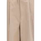 Balenciaga Beige Cotton Flared Pants Balenciaga