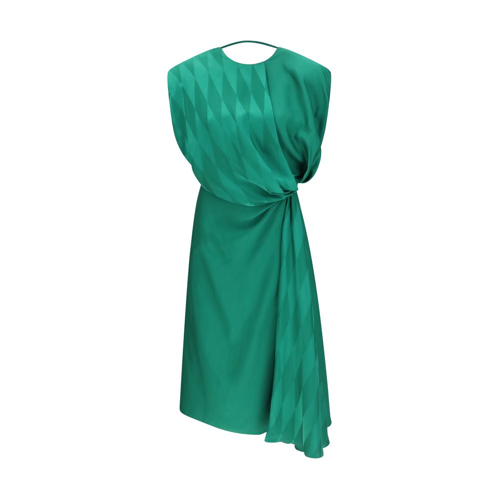 Versace Bicolor Silk Casual Dress Versace