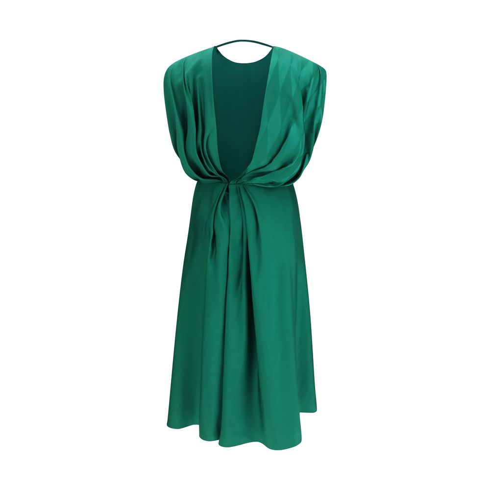Versace Bicolor Silk Casual Dress Versace