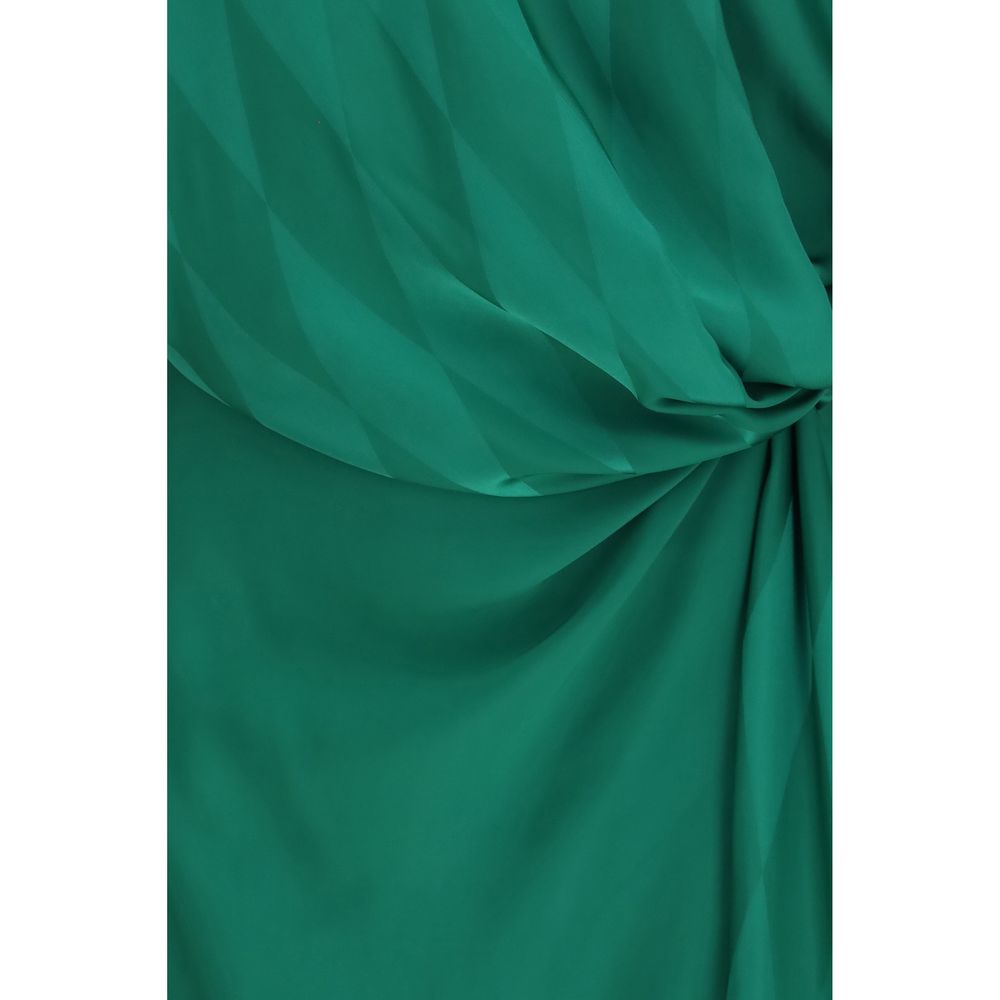 Versace Bicolor Silk Casual Dress Versace
