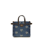 Valentino Garavani Blue Cotton Handbag Valentino Garavani