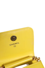 Chanel Crossbody Yellow Leather Bag Chanel