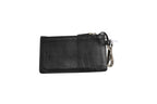 Fendi Vitello Liberty Studded Coin Pouch Key Case Ardesia Fendi