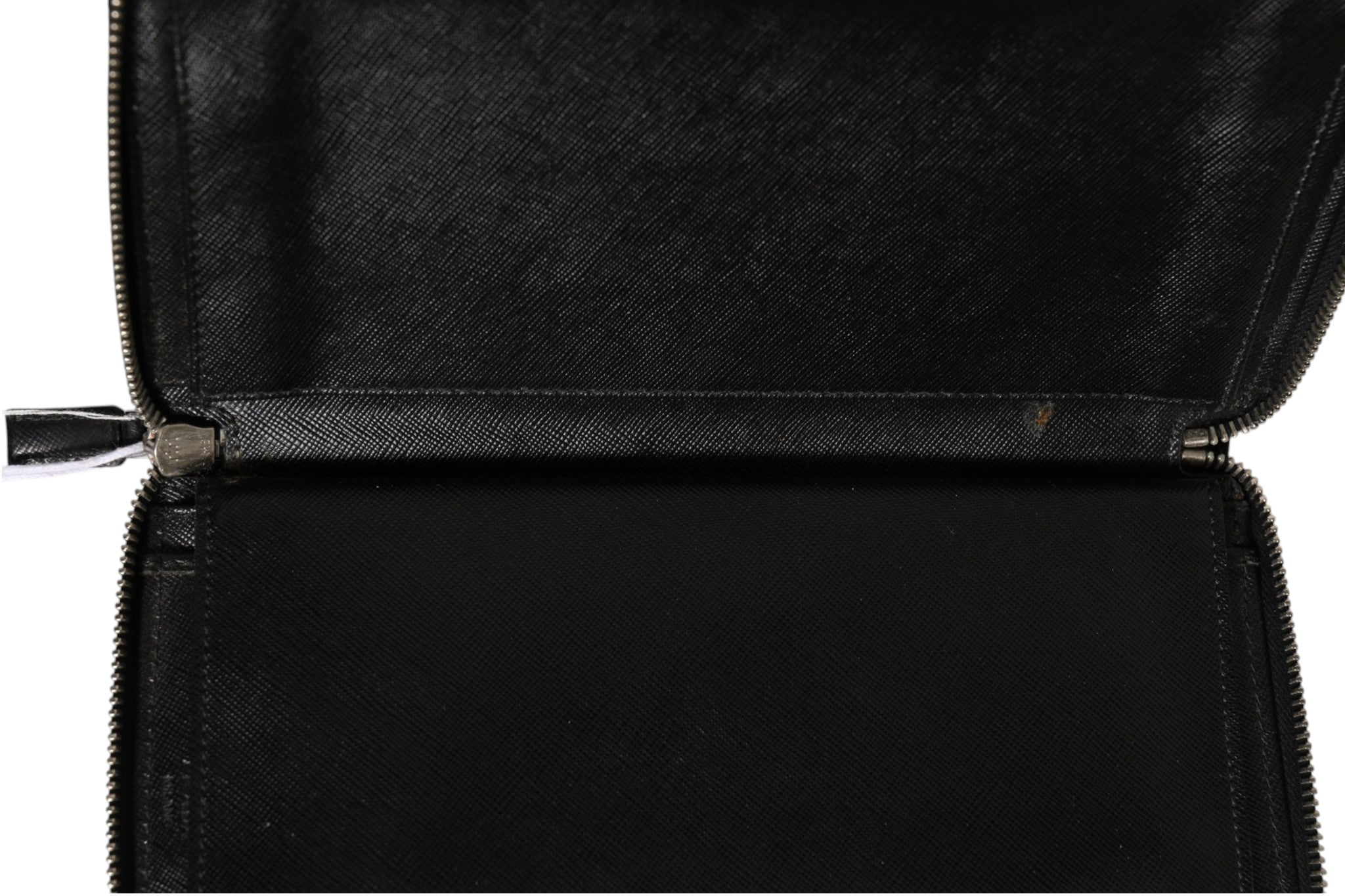 Prada Baltico Saffiano Leather Zip Travel Wallet Prada