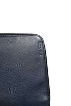 Prada Navy Oliver Embossed Leather Zip-Around Wallet Prada
