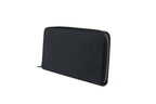Prada Navy Oliver Embossed Leather Zip-Around Wallet Prada