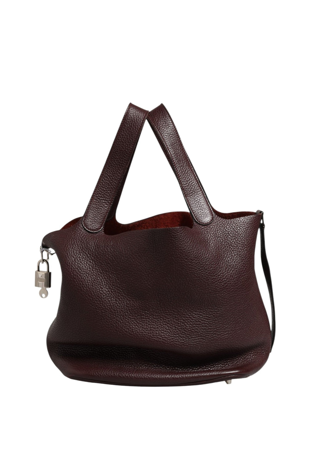 Hermès Picotin Taurillon Clemence Chocolate Handbag Hermès