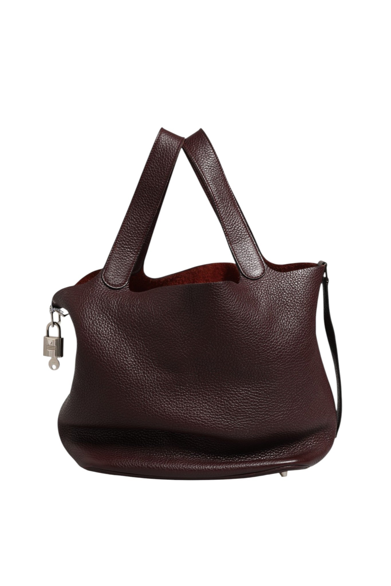 Hermès Picotin Taurillon Clemence Chocolate Handbag Hermès