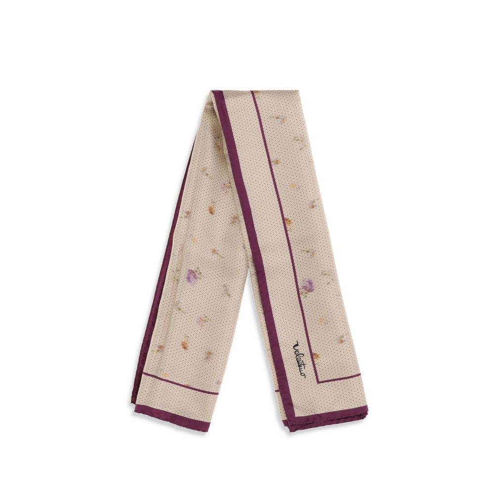 Valentino Garavani Beige Silk Scarf Valentino Garavani