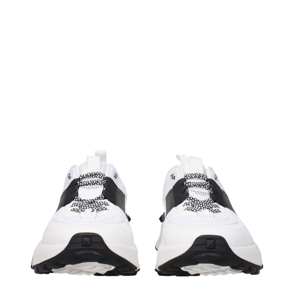 Valentino Garavani White Fabric Athletic Sneakers Valentino Garavani