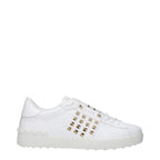Valentino Garavani White Leather Low Top Sneakers Valentino Garavani