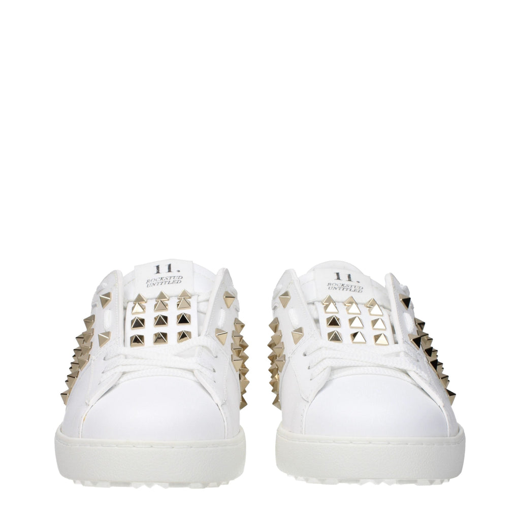 Valentino Garavani White Leather Low Top Sneakers Valentino Garavani