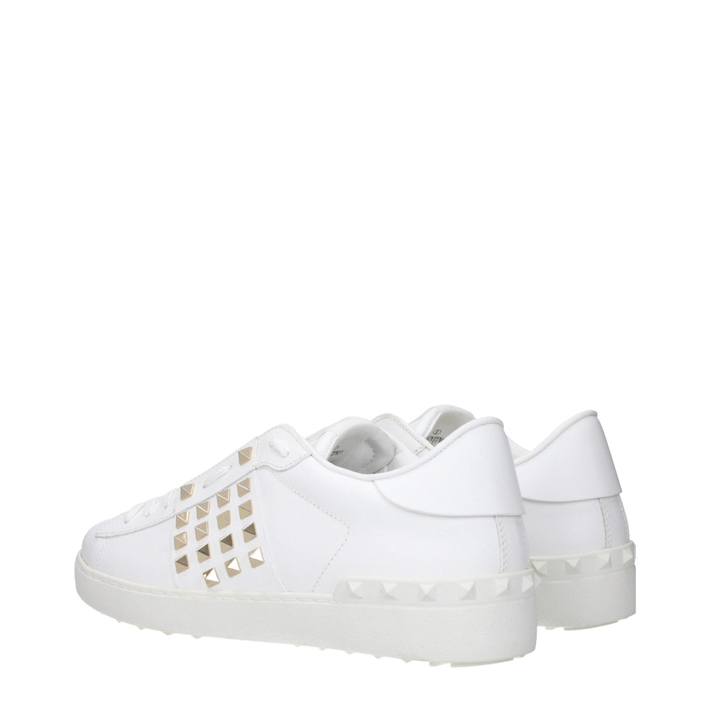 Valentino Garavani White Leather Low Top Sneakers Valentino Garavani