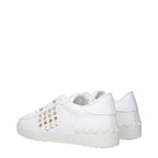 Valentino Garavani White Leather Low Top Sneakers Valentino Garavani