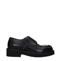 Valentino Garavani Black Leather Oxfords And Derbies Valentino Garavani