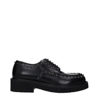 Valentino Garavani Black Leather Oxfords And Derbies Valentino Garavani