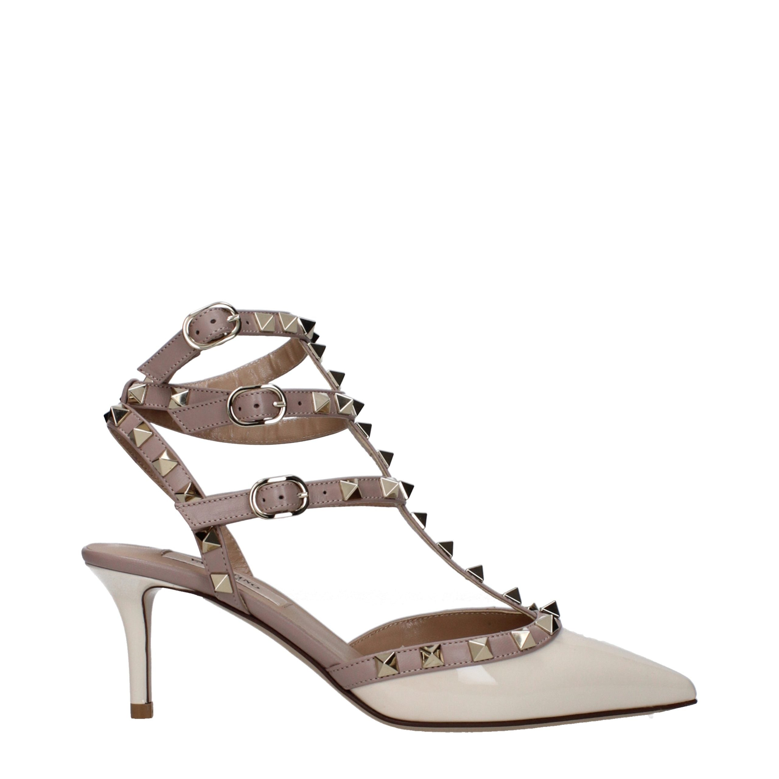 Valentino Garavani Beige Leather High Heel Pumps Valentino Garavani